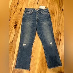 7 for all Mankind Women's ultra high rise slim kick blue jeans NWT size 32